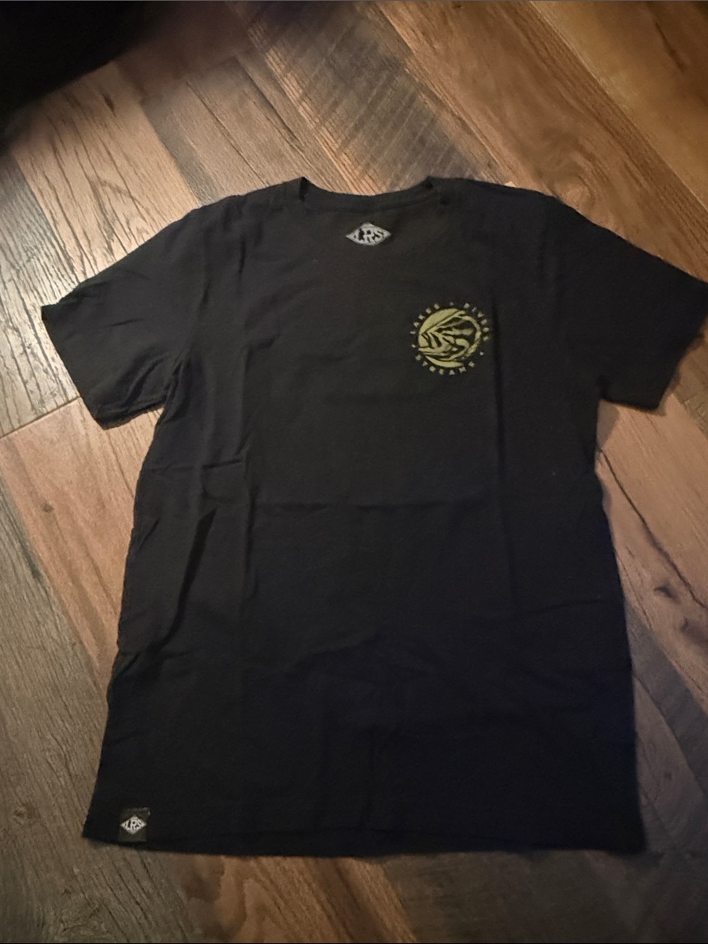 Men's Black Short-Sleeve Graphic Logo Tee